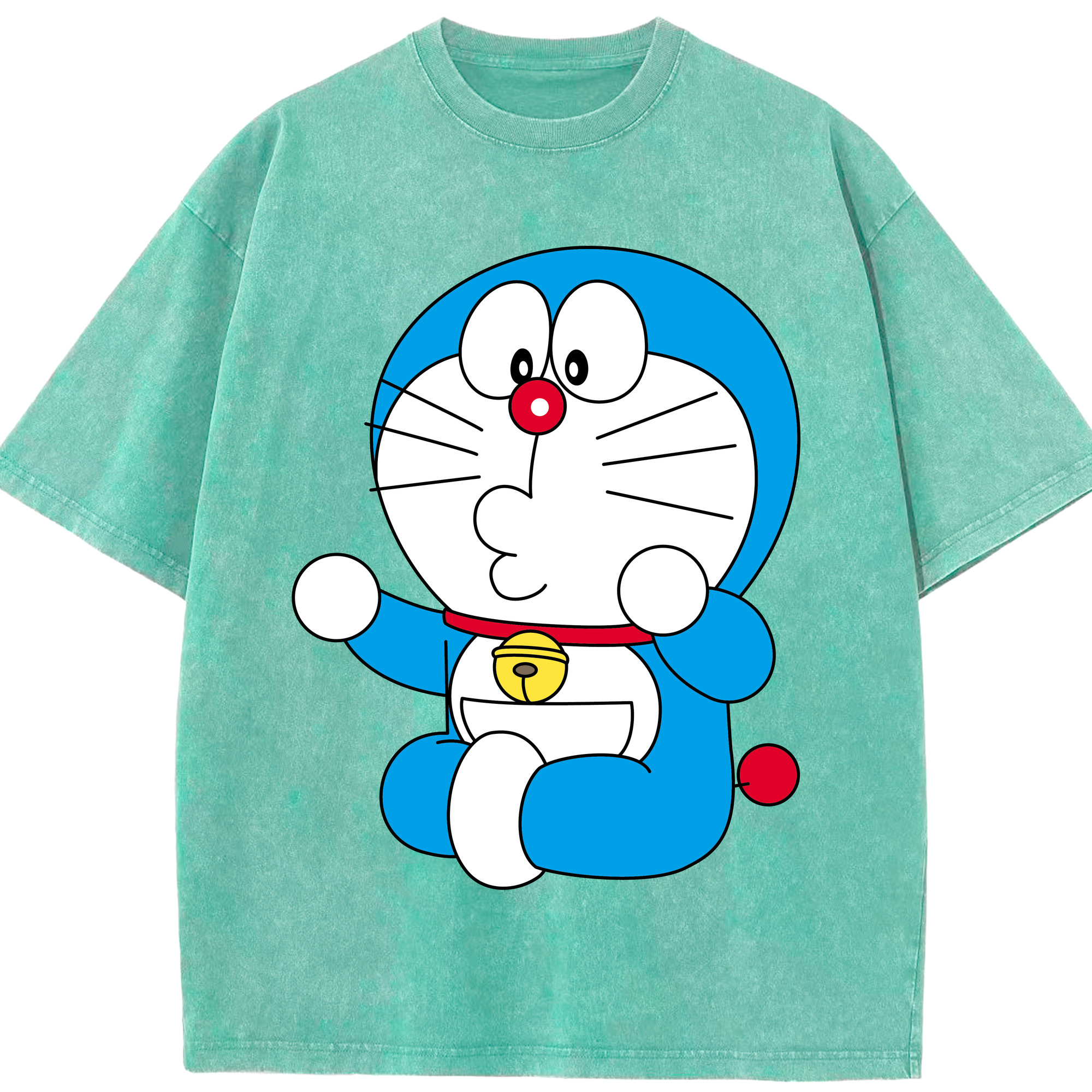 （画像用） ドラえもん Doraemon 綿100% ヴィンテージ風 半袖Tシャツ（フロントプリント）